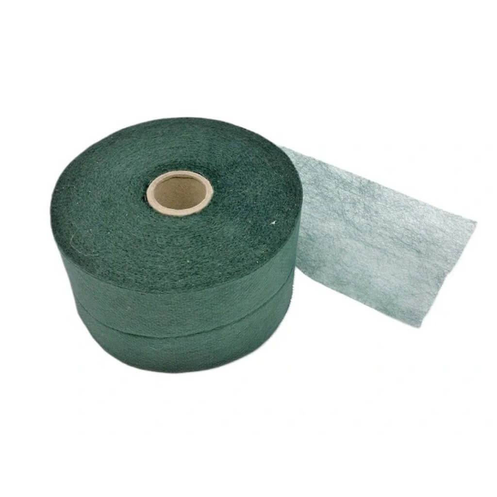Zelená floristická páska vliselin 6 cm × 100 m – netkaný textil pro dekorace a aranžmá